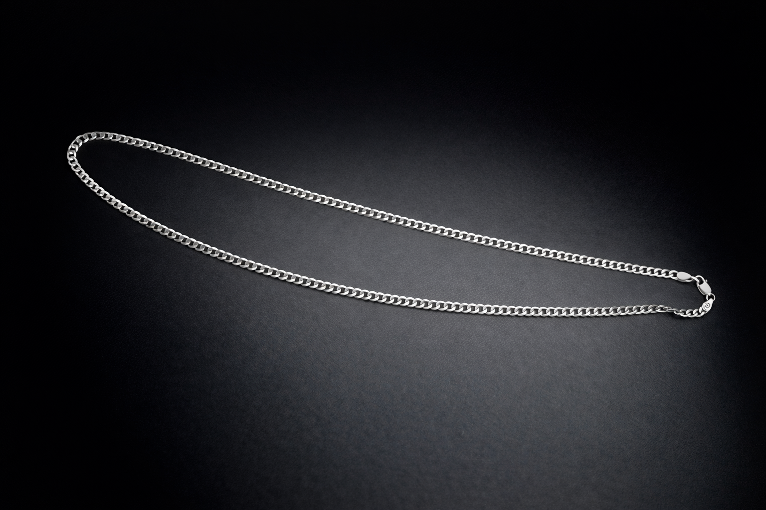 שרשרת כסף מלא 925 לגבר - רוחב 4 מ"מ , אורך 60 ס"מ