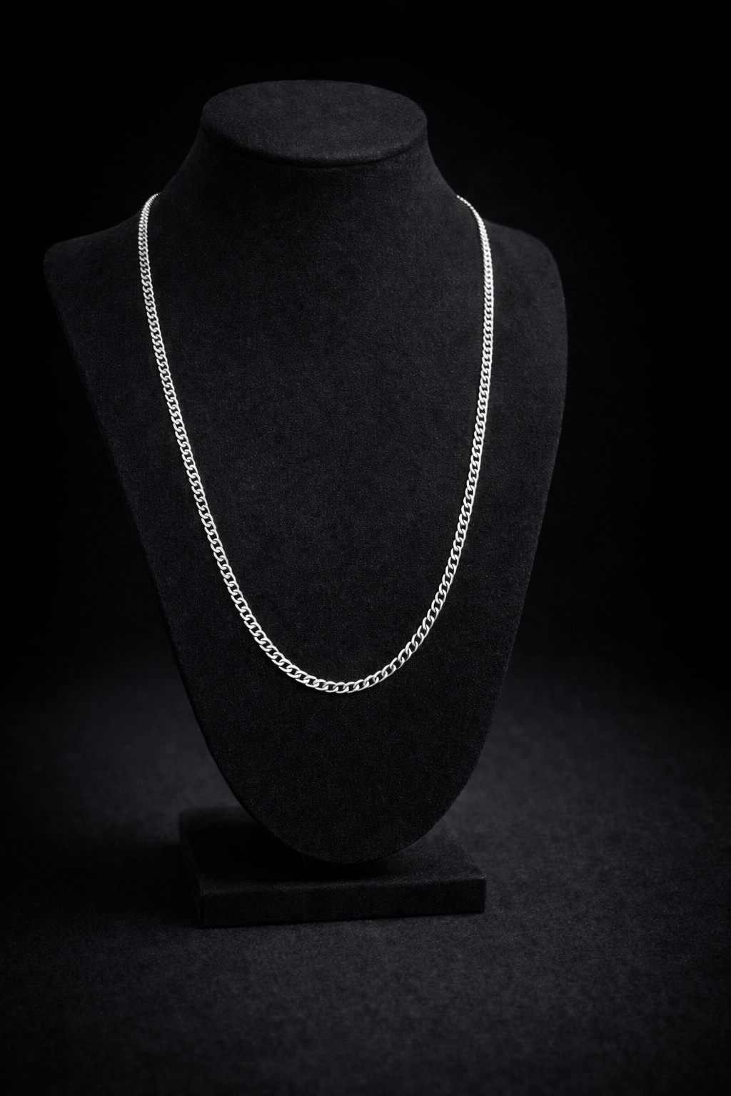 שרשרת כסף מלא 925 לגבר - רוחב 4 מ"מ , אורך 60 ס"מ