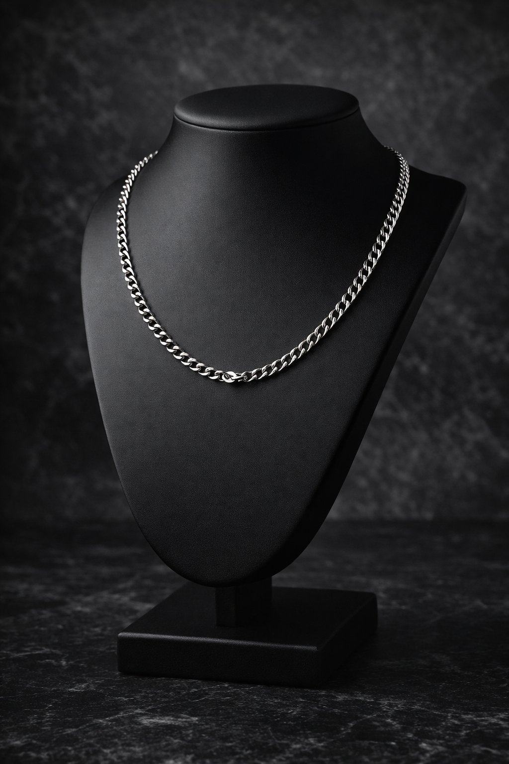 שרשרת אל חלד 316 איכותית לגבר - רוחב 5 מ"מ, אורך 50 ס"מ