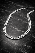 שרשרת כסף מלא 925 לגבר  - רוחב 7 מ"מ , אורך 60 ס"מ