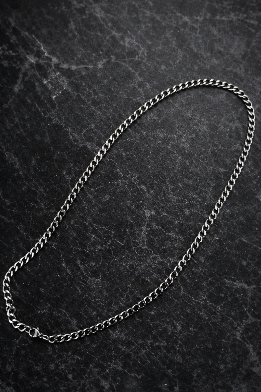 שרשרת אל חלד 316 איכותית לגבר - רוחב 5 מ"מ, אורך 50 ס"מ